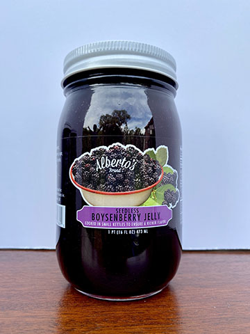 jar of boysenberry