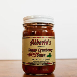 tangy cranberry salsa jar